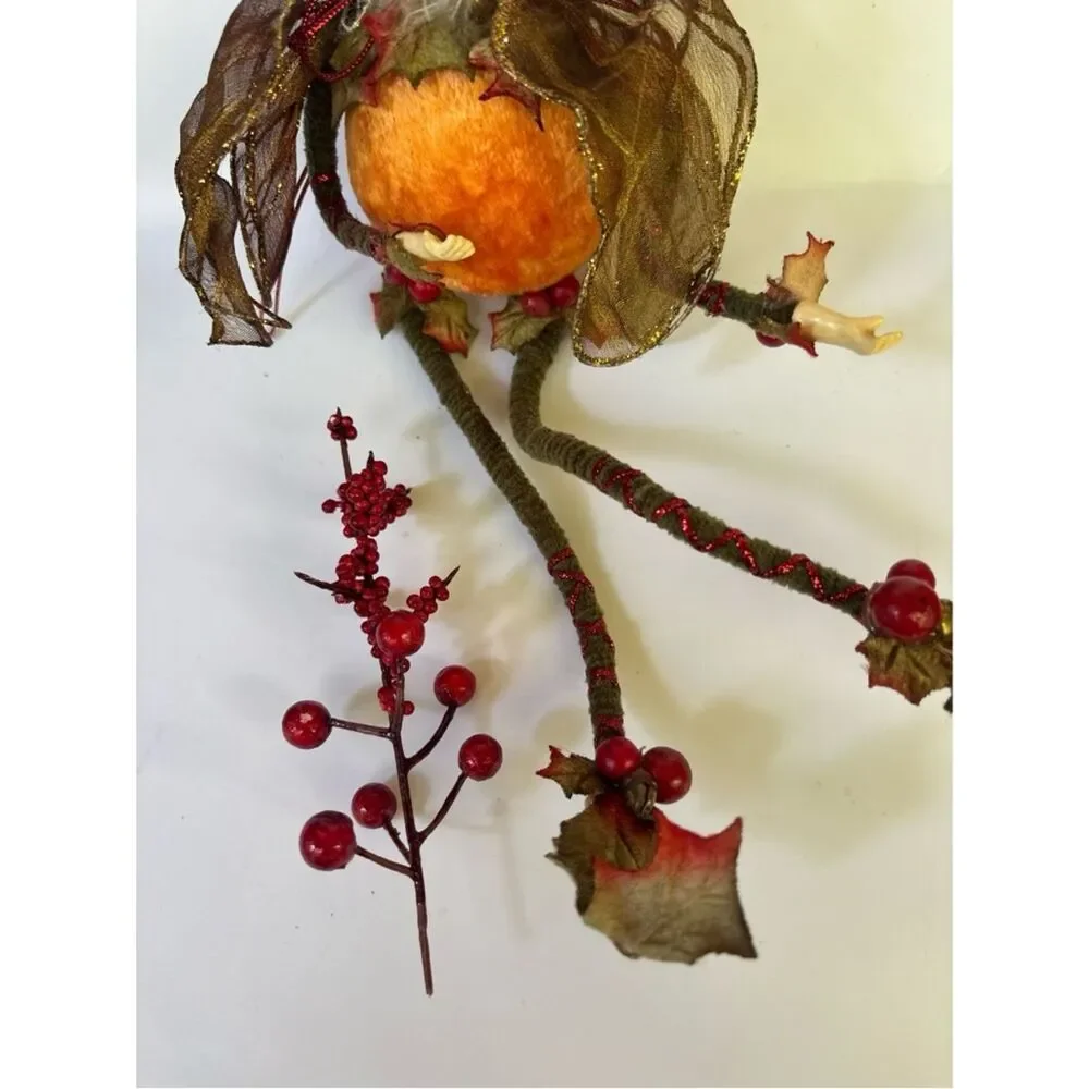 Vintage Mark Roberts Limited Edition Pumpkin Berry Fairy